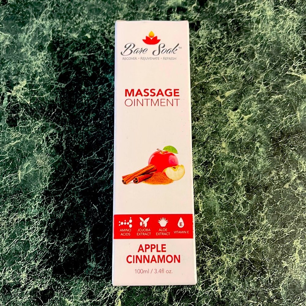 Bare Soak Massage ointment Apple Cinnamon New in box